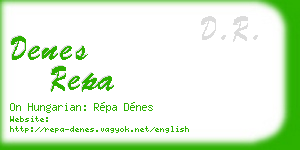 denes repa business card